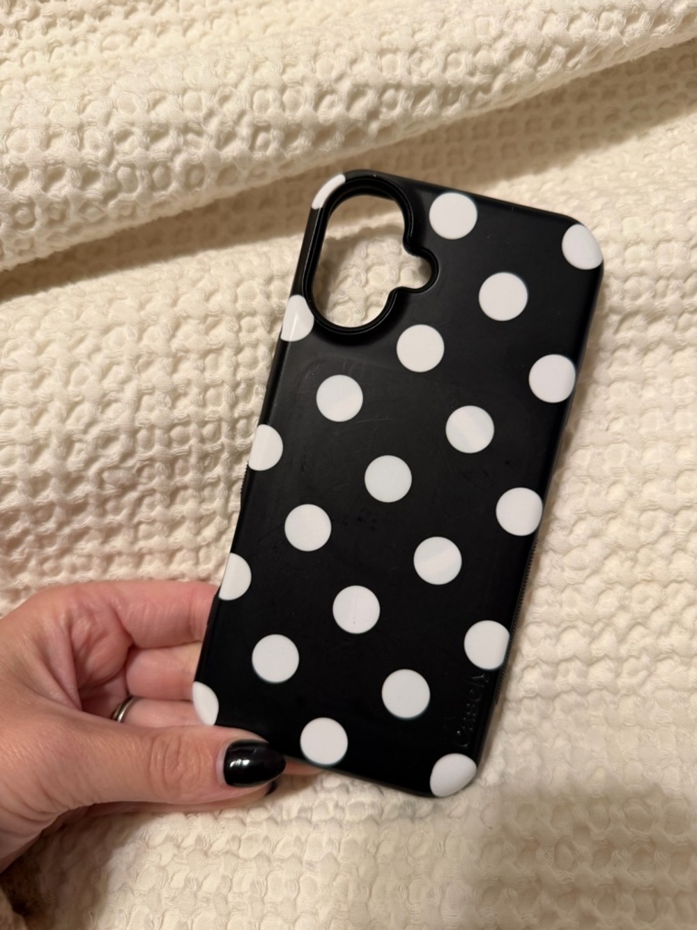 Casely Black & White Polka Dot iPhone IPhone 16 Plus (MagSafe!) Case
